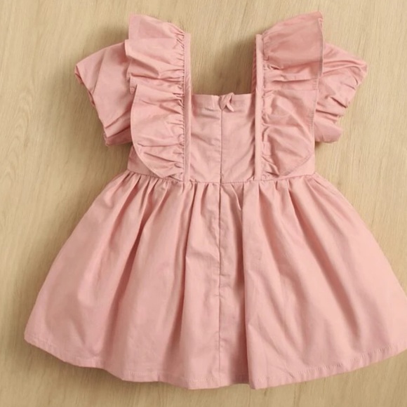 Toddler Ruffle Trim Zip Back Dress - Picture 2 of 4